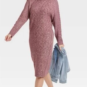 Universal Thread Mauve Long Sleeve Dress